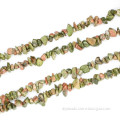 Natural unakite chips loose beads 5*9mm